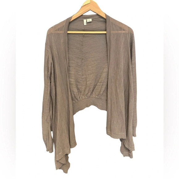 Moth Tops - Moth Chicago (MOTH Anthropologie) wrap shirt with detail  and wrinkle effect M